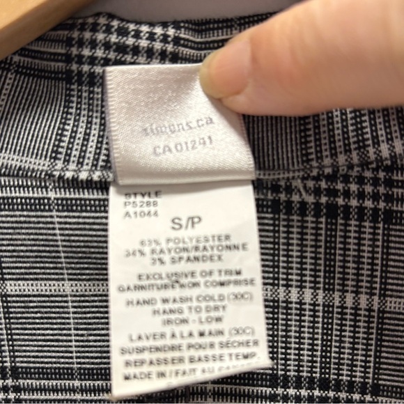 Twik (by Simon’s) plaid blazer grey - Picture 5 of 7